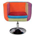 Sillón de tela de diseño patchwork