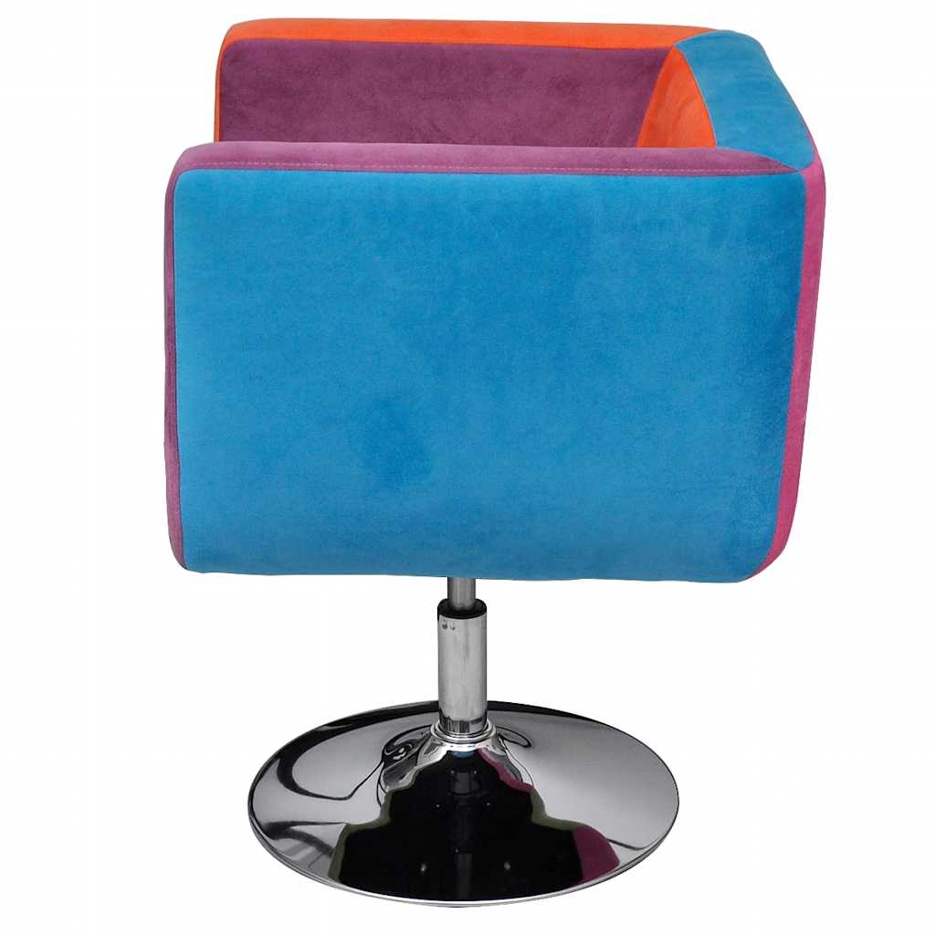 Sillón de tela de diseño patchwork