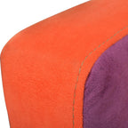 Sillón de tela de diseño patchwork