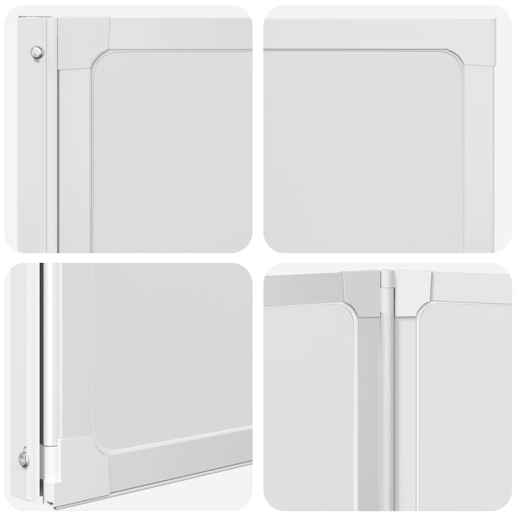 Mampara de ducha con 3 paneles plegables, 117 x 120 cm