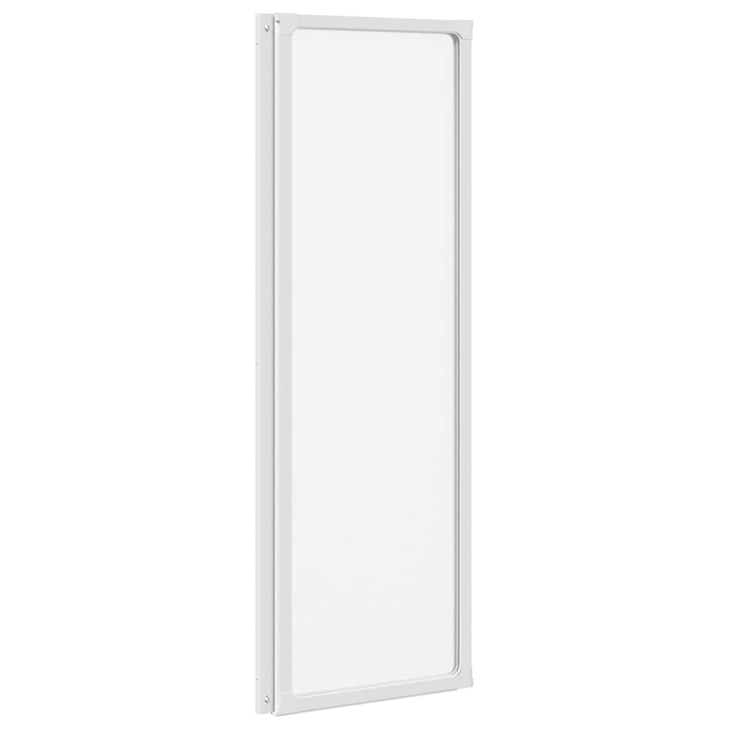 Mampara de ducha con 3 paneles plegables, 117 x 120 cm