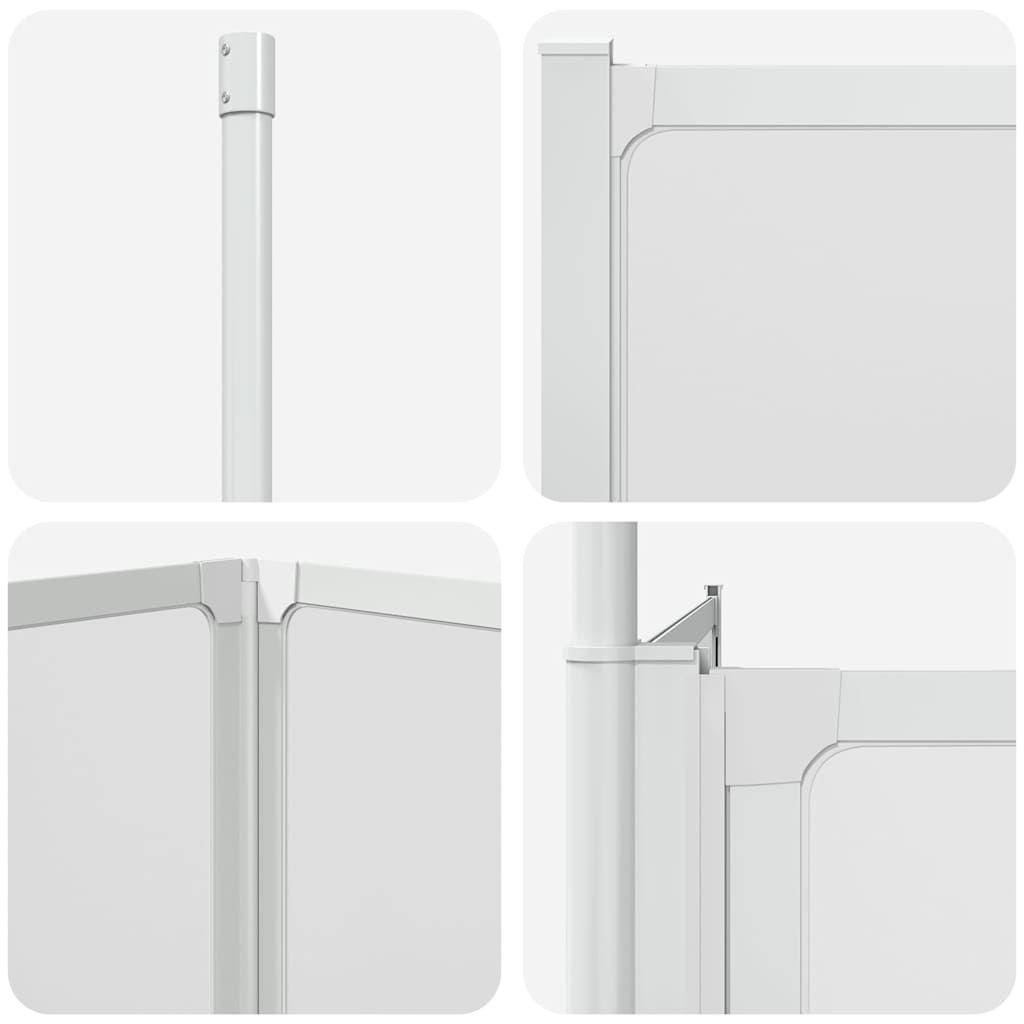 Mampara de ducha de pared en forma L 4 paneles plegables 70x120x137 cm