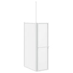 Mampara de ducha de pared en forma L 4 paneles plegables 70x120x137 cm