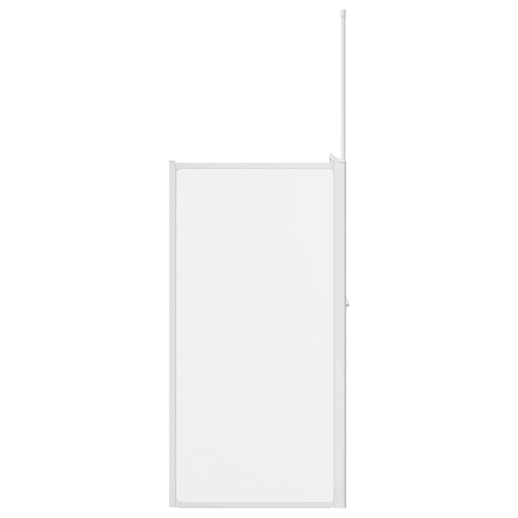 Mampara de ducha de pared en forma L 4 paneles plegables 70x120x137 cm