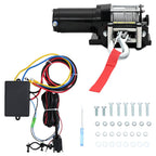 Cabrestante eléctrico con mando a distancia 12 V 907 kg