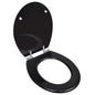 Assento de sanita WC MDF com tampa de fecho suave design branco