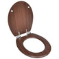 Assento de sanita WC MDF com tampa de fecho suave design branco