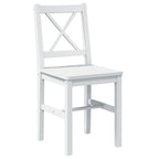 Juego de muebles de comedor 5 piezas blanco