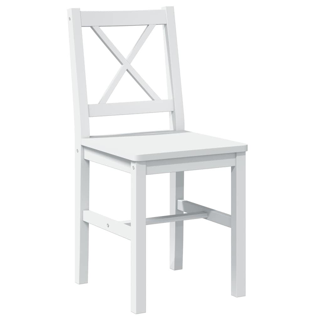 Juego de muebles de comedor 5 piezas blanco