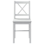 Juego de muebles de comedor 5 piezas blanco
