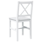 Juego de muebles de comedor 5 piezas blanco
