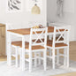 Conjunto de móveis de sala de jantar 5 peças branco