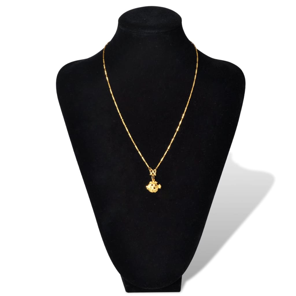 Expositor De Joyas En Forma De Busto Negro - 2Piezas - 23X11,5X30cm