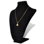 Expositor De Joyas En Forma De Busto Negro - 2Piezas - 23X11,5X30cm