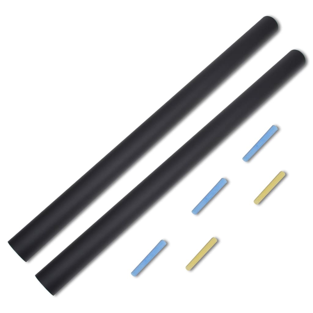 Rollo adhesivo de pizarra de pared con tizas 2 uds 0,45 x 2 m