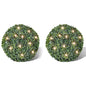 Hoja Artificial Bola de poda 27 cm Con cuerda de LED solar 2 piezas