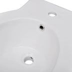 Juego de váter WC y bidé de cerámica blanca