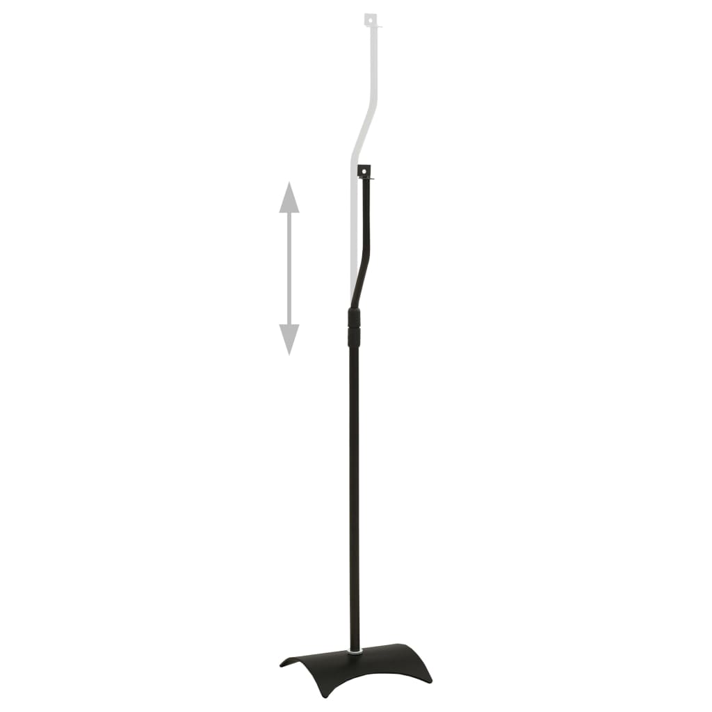 Soporte universal para altavoz 2 unidades negro