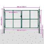Mesh gate for garden fence wall 300x175 cm