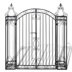 Puerta de jardín decorativa de hierro forjado 122x20,5x134 cm