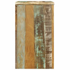 Mesa auxiliar con 1 cajón y 1 puerta madera reciclada
