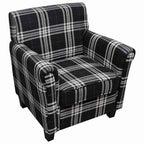 Sillón con cojín de tela negro