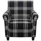 Sillón con cojín de tela negro