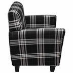 Sillón con cojín de tela negro