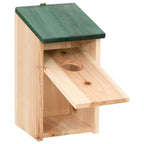 Casa para pájaros 4 unidades madera 12x12x22 cm