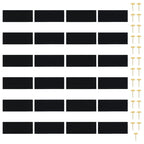 Cortina mosquitera para puerta 2 uds imán negro 210 x 100 cm