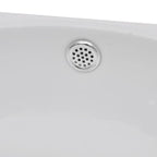 Lavabo con hueco de grifo y rebosadero cerámica blanco