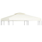 Cubierta de repuesto de cenador 310 g/m² blanco crema 3x3 m