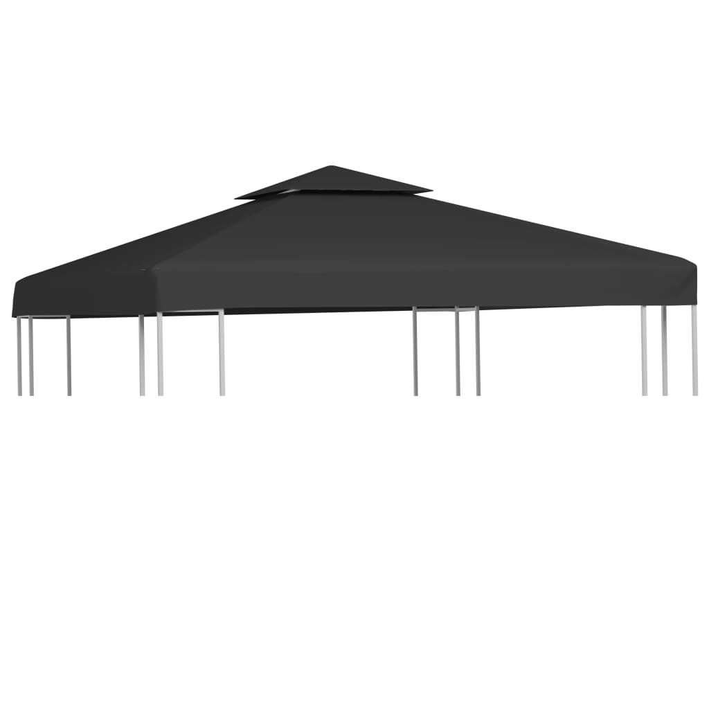 Cubierta de repuesto de cenador 310 g/m² azul oscuro 3x3 m