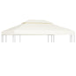 Cream White Gazebo Replacement Canopy 310 g/m² 3x4 m