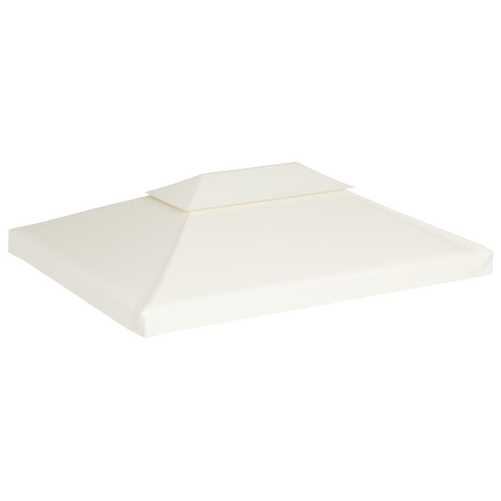 Cubierta de repuesto de cenador crema blanco 310 g/m² 3x4 m