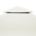 Cubierta de repuesto de cenador crema blanco 310 g/m² 3x4 m