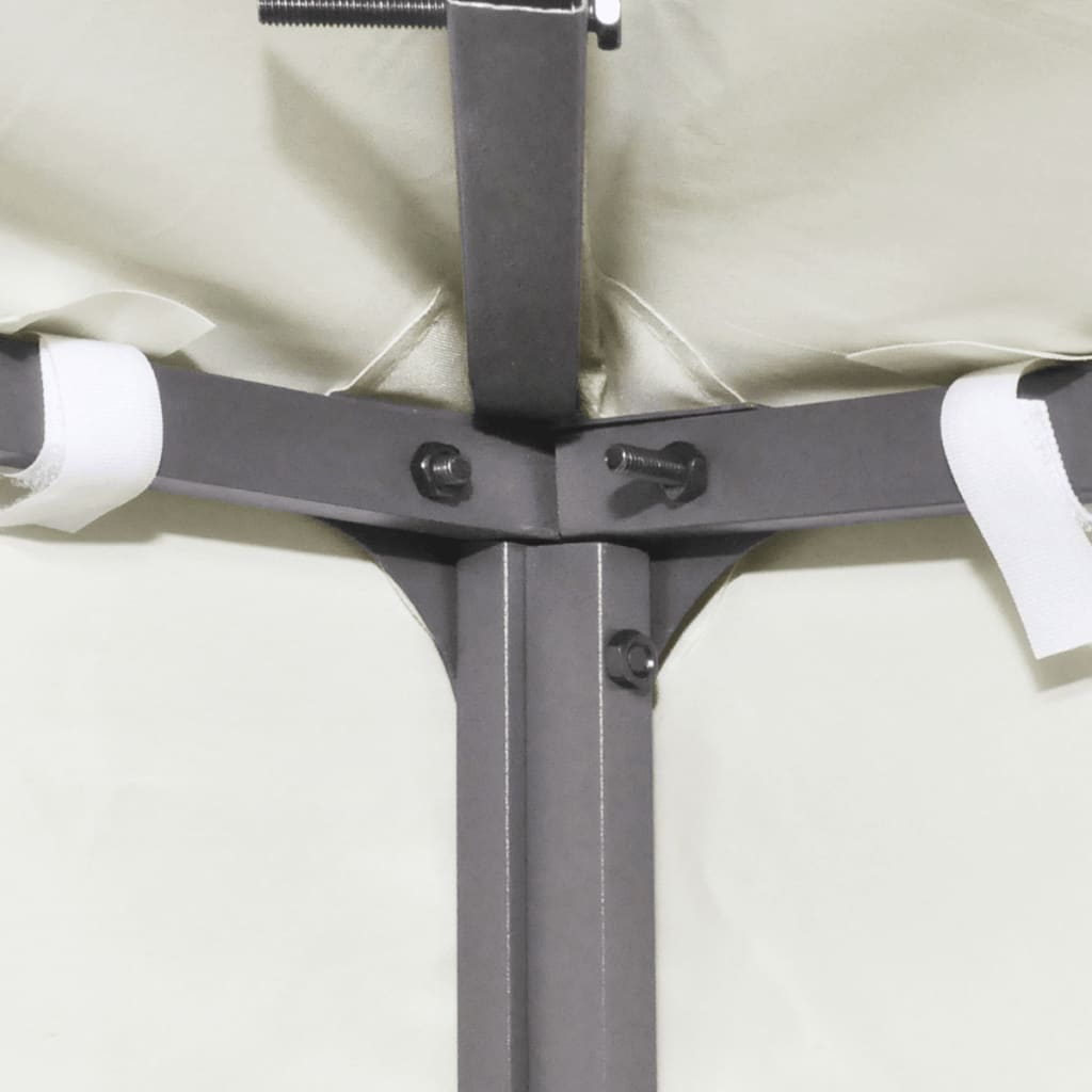 Cubierta de repuesto de cenador crema blanco 310 g/m² 3x4 m