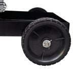 Carro de soldadura negro con 3 estantes organizador de taller