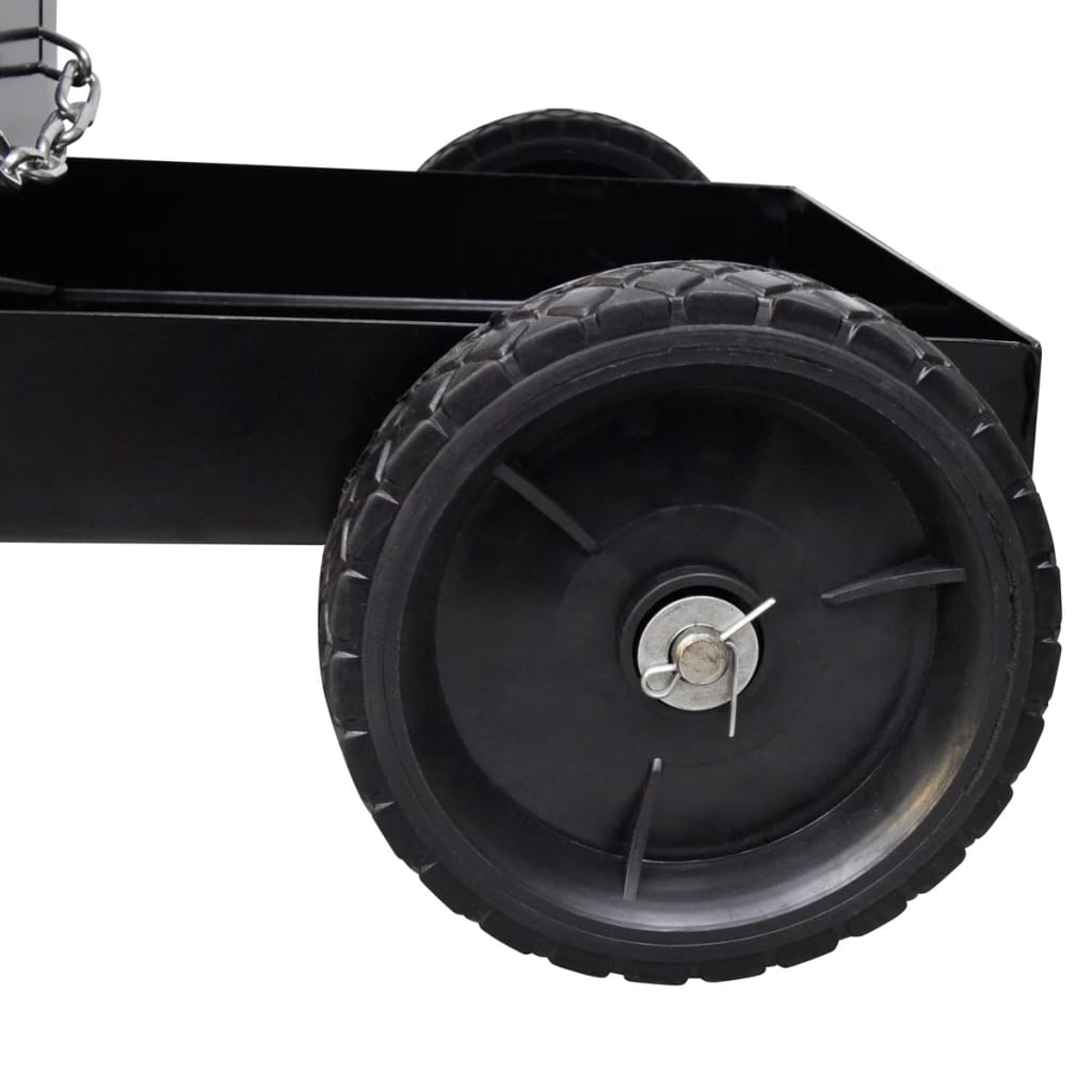 Carro de soldadura negro con 3 estantes organizador de taller