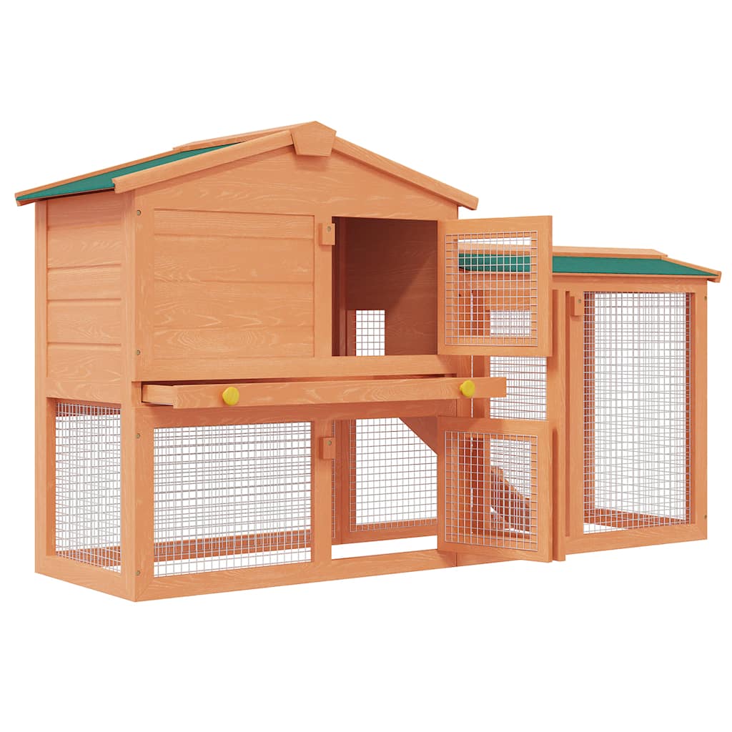 Casa de animales grande jaula conejera de madera