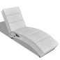 Poltrona de massagem de couro sintético branco creme