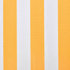 Toldo de lona amarillo girasol y blanco 3x2,5 m sin armazón