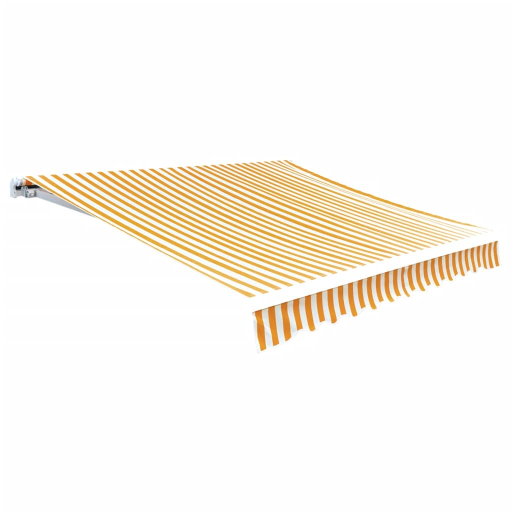 Toldo de lona amarelo girassol e branco 3x2,5 m sem armação
