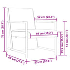 Sillón con patas cromadas cuero sintético blanco