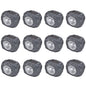 Foco LED solar de exterior em forma de pedra 12 unid.