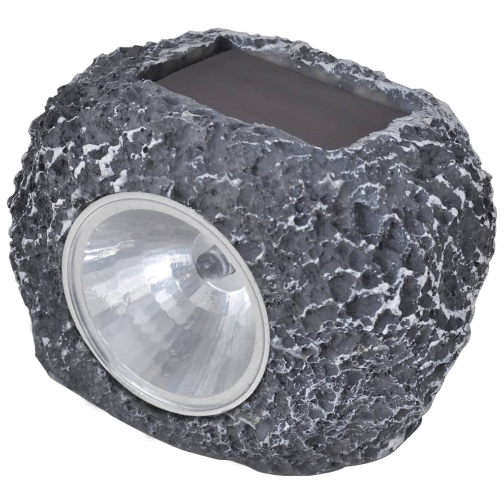 Foco LED solar de exterior con forma de piedra 12 uds