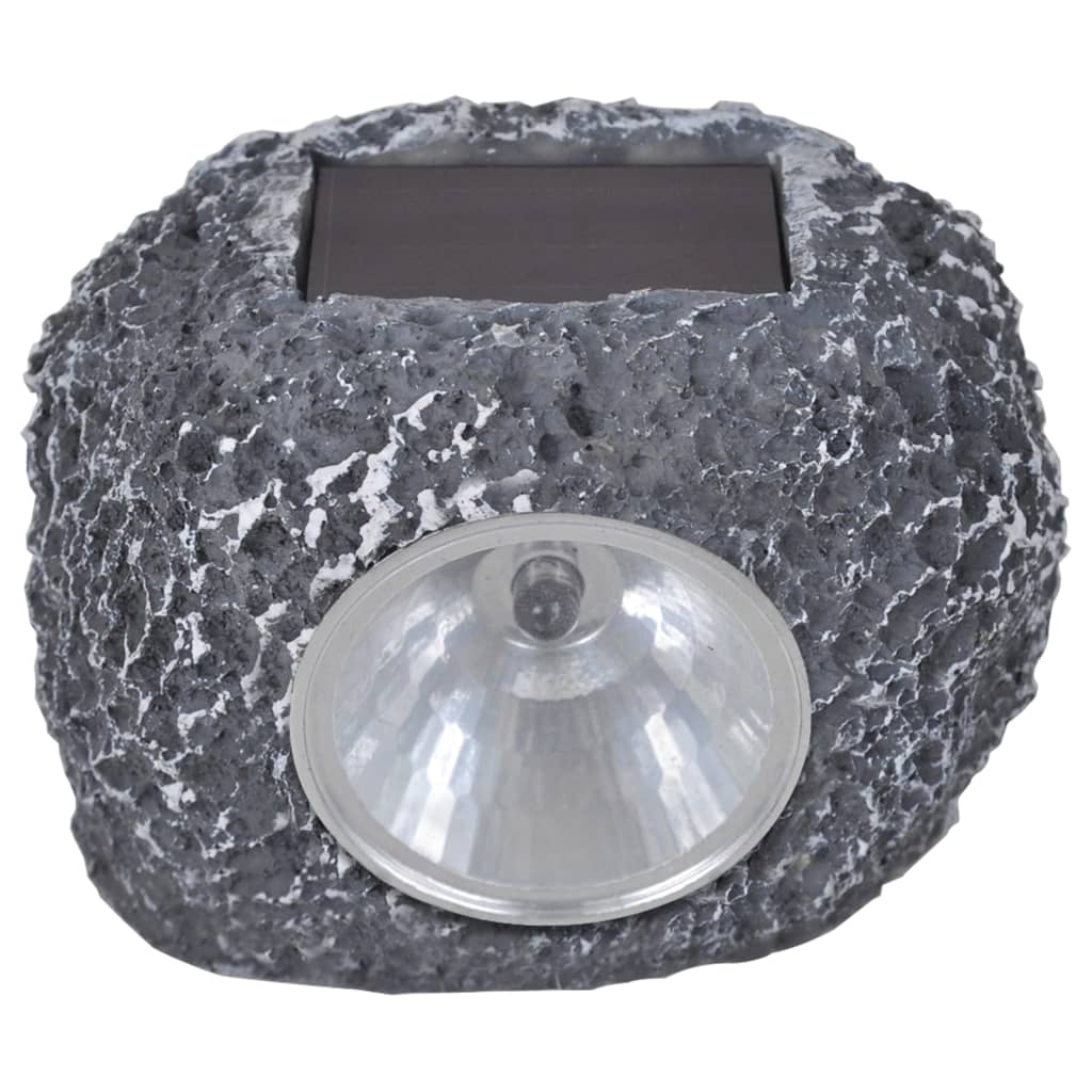 Foco LED solar de exterior con forma de piedra 12 uds