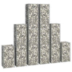 Cestas de muro de gaviones alambre galvanizado 6 unidades