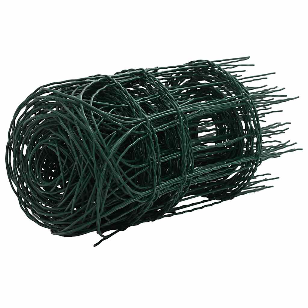 Cerca para césped de hierro recubierto en polvo 10x0,4 m
