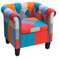 Poltrona com design de retalhos em Patchwork
